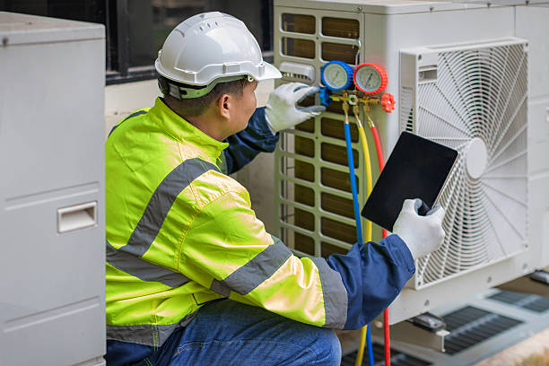 Professional Hvac Installation technician working in Slovan, PA